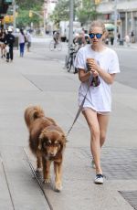 AMANDA SEYFRIED and Her Dog Finn Out in New York 07/30/2015