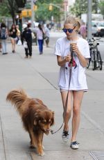 AMANDA SEYFRIED and Her Dog Finn Out in New York 07/30/2015