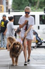 AMANDA SEYFRIED and Her Dog Finn Out in New York 07/30/2015