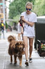 AMANDA SEYFRIED and Her Dog Finn Out in New York 07/30/2015