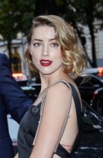 AMBER HEARD at Bulgari Haute Couture Cocktail Party in Paris 07/07/2015