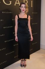AMBER HEARD at Bulgari Haute Couture Cocktail Party in Paris 07/07/2015