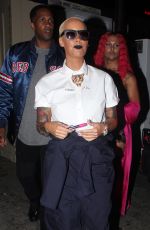 AMBER ROSE Arrives at Supper Club in Hollywood 07/15/2015