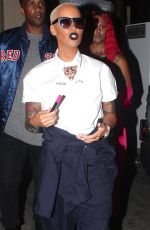 AMBER ROSE Arrives at Supper Club in Hollywood 07/15/2015