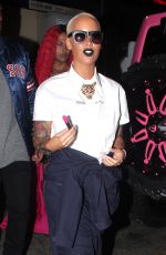 AMBER ROSE Arrives at Supper Club in Hollywood 07/15/2015