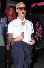 AMBER ROSE Arrives at Supper Club in Hollywood 07/15/2015