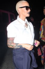 AMBER ROSE Arrives at Supper Club in Hollywood 07/15/2015