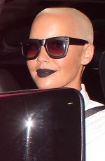 AMBER ROSE Arrives at Supper Club in Hollywood 07/15/2015