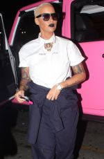 AMBER ROSE Arrives at Supper Club in Hollywood 07/15/2015