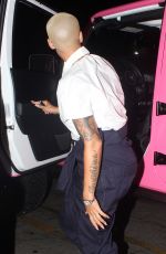 AMBER ROSE Arrives at Supper Club in Hollywood 07/15/2015