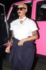 AMBER ROSE Arrives at Supper Club in Hollywood 07/15/2015