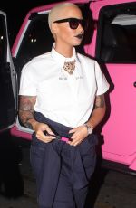 AMBER ROSE Arrives at Supper Club in Hollywood 07/15/2015