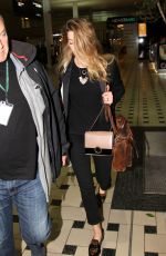 AMBERHEARD Arrives at Airport in Brisbane 07/09/2015