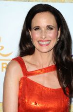 ANDIE MACDOWELL at Hallmark Channel’s 2015 Summer TCA Tour Event in Beverly Hills