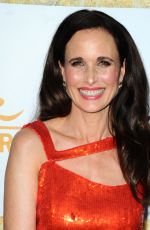 ANDIE MACDOWELL at Hallmark Channel’s 2015 Summer TCA Tour Event in Beverly Hills