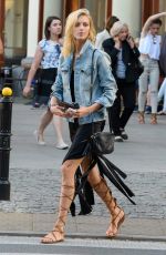 ANJA RUBIK on the Set of Catwalk Strut to the City Streets in Warsaw