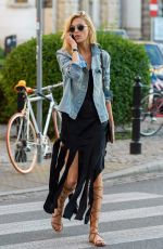 ANJA RUBIK on the Set of Catwalk Strut to the City Streets in Warsaw
