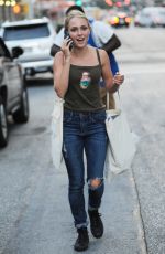 ANNASOPHIA ROBB Out and About in New York 07/14/2015
