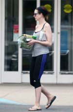 ANNE HATHAWAY Out Shopping in New York 07/13/2015