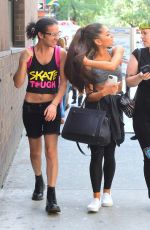 ARIANA GRANDE Leaves a Gym in New York 07/29/2015