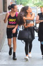 ARIANA GRANDE Leaves a Gym in New York 07/29/2015