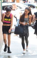 ARIANA GRANDE Leaves a Gym in New York 07/29/2015