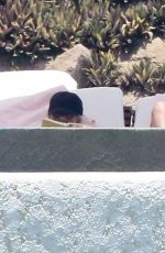 ASHLEY BENSON in Bikini atva Pool in Mexico 07/04/2015