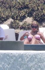 ASHLEY BENSON in Bikini atva Pool in Mexico 07/04/2015