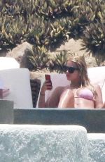 ASHLEY BENSON in Bikini atva Pool in Mexico 07/04/2015