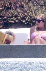 ASHLEY BENSON in Bikini atva Pool in Mexico 07/04/2015