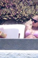 ASHLEY BENSON in Bikini atva Pool in Mexico 07/04/2015