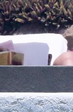 ASHLEY BENSON in Bikini atva Pool in Mexico 07/04/2015