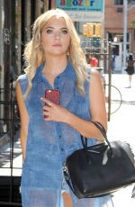 ASHLEY BENSON Out and About in Soho 07/23/2015