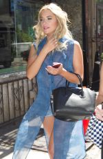ASHLEY BENSON Out and About in Soho 07/23/2015