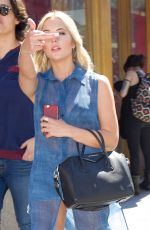 ASHLEY BENSON Out and About in Soho 07/23/2015