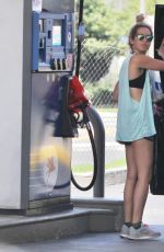 ASHLEY TISDALE at a Gas Station in Los Angeles 07/23/2015