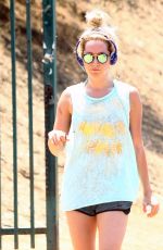 ASHLEY TISDALE at a Gas Station in Los Angeles 07/23/2015
