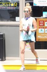 ASHLEY TISDALE at a Gas Station in Los Angeles 07/23/2015