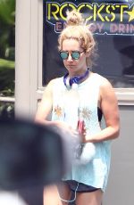 ASHLEY TISDALE at a Gas Station in Los Angeles 07/23/2015