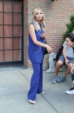 ASHLLEY BENSON Arrives at Huffpost Live in New York 07/23/2015