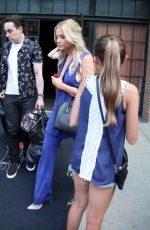 ASHLLEY BENSON Arrives at Huffpost Live in New York 07/23/2015