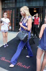 ASHLLEY BENSON Arrives at Huffpost Live in New York 07/23/2015