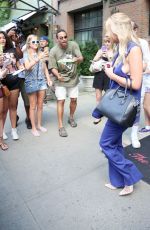 ASHLLEY BENSON Arrives at Huffpost Live in New York 07/23/2015