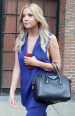 ASHLLEY BENSON Arrives at Huffpost Live in New York 07/23/2015