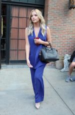 ASHLLEY BENSON Arrives at Huffpost Live in New York 07/23/2015