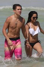 BECKY G in Bikini at a Beach in Miami 07/04/2015