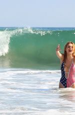 BELLA THORNE in Swimsuit at a Beach in Malibu, 07/04/2015