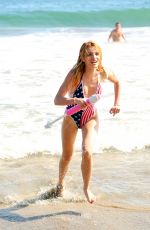 BELLA THORNE in Swimsuit at a Beach in Malibu, 07/04/2015