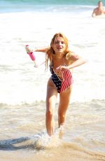 BELLA THORNE in Swimsuit at a Beach in Malibu, 07/04/2015