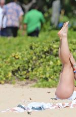 BRITNEY SPEARS in Bikini at a Beach in Kauai 07/25/2015